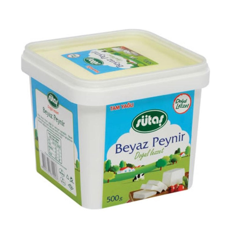 SUTAS FULL FAT WHITE CHEESE 500GR, PACK OF 12