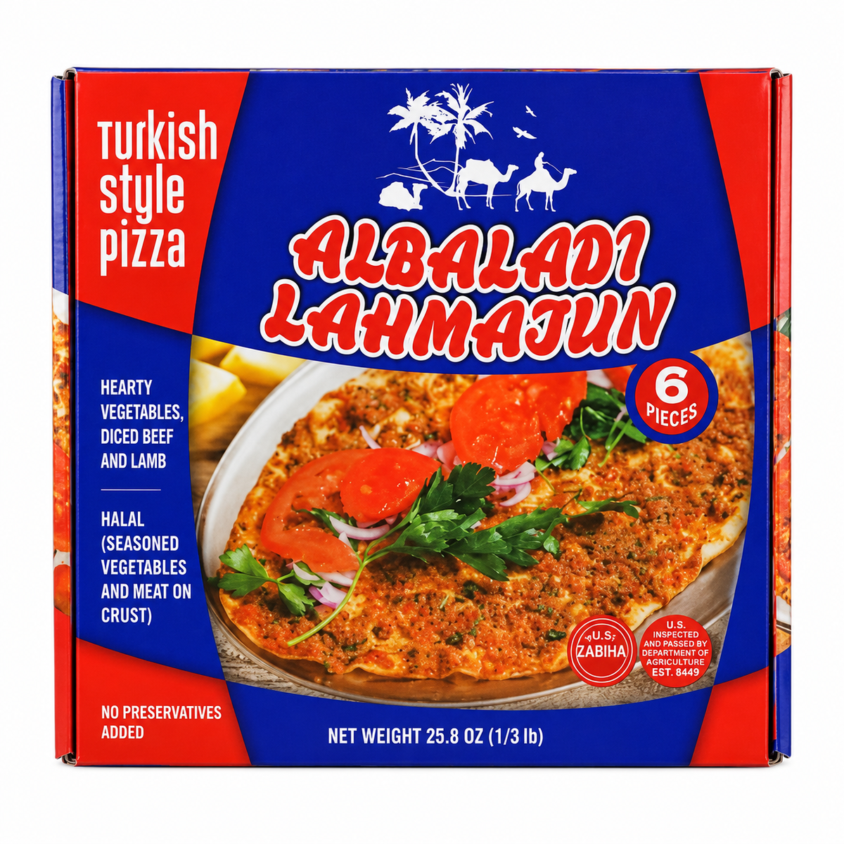 ALABADI LAHMACUN MILD 25.8 OZ 12 PCS