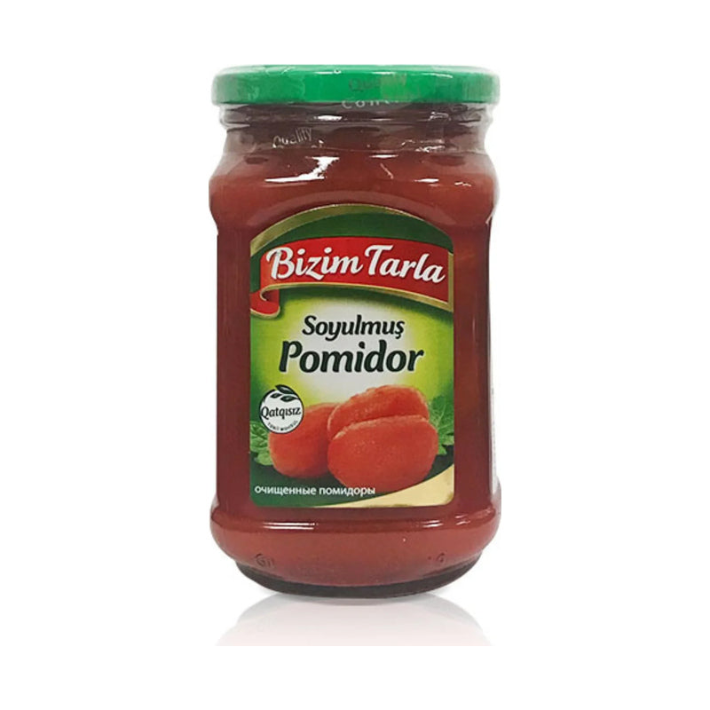 BIZIM TARLA PEELED TOMATOES (SOYULMUS POMIDOR) 640 GR, PACK OF 12