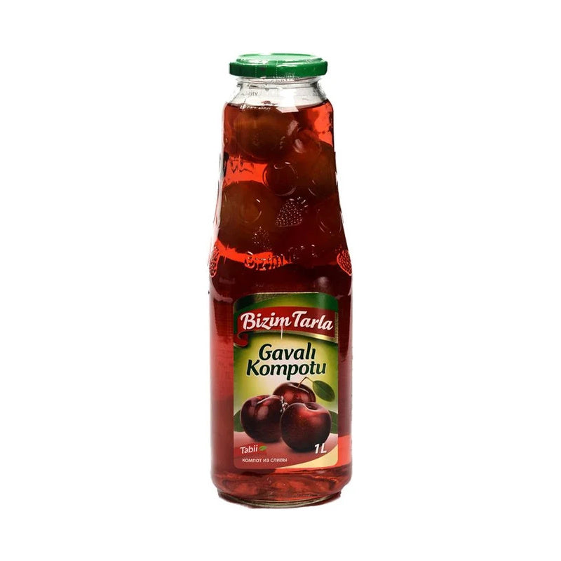 BIZIM TARLA PLUM (GAVALI) COMPOTE 1LT 12 PCS