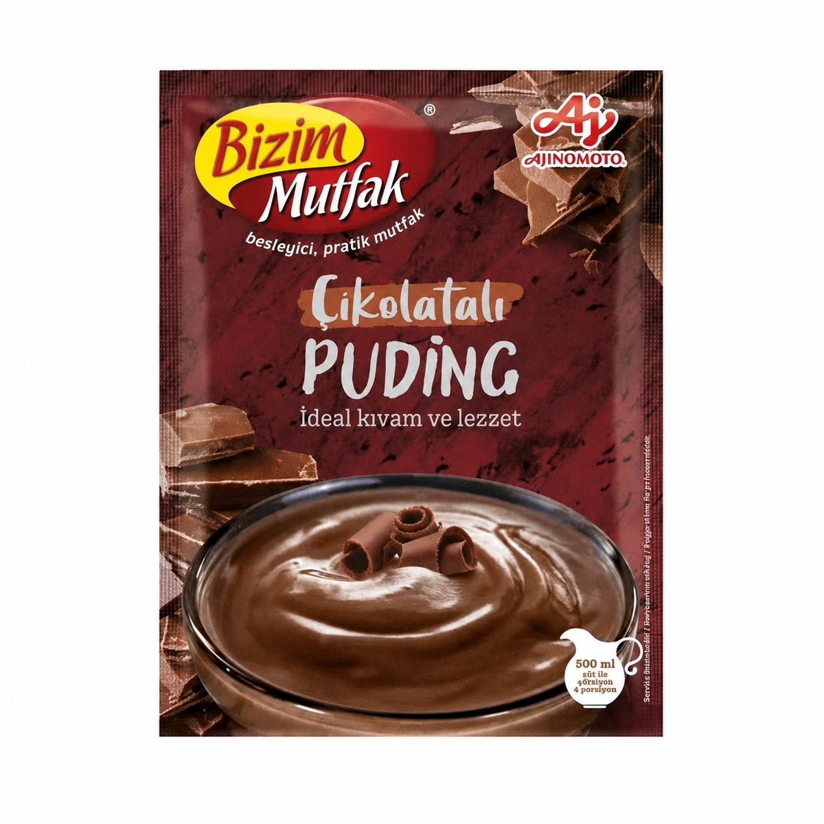 BIZIM MUTFAK PUDDING CHOCOLATE (CIKOLATALI) 107GR 24 PCS