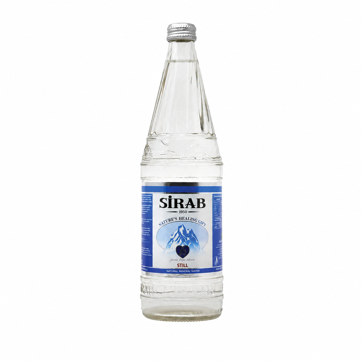SIRAB STILL WATER GLASS 750 ML 12 PCS