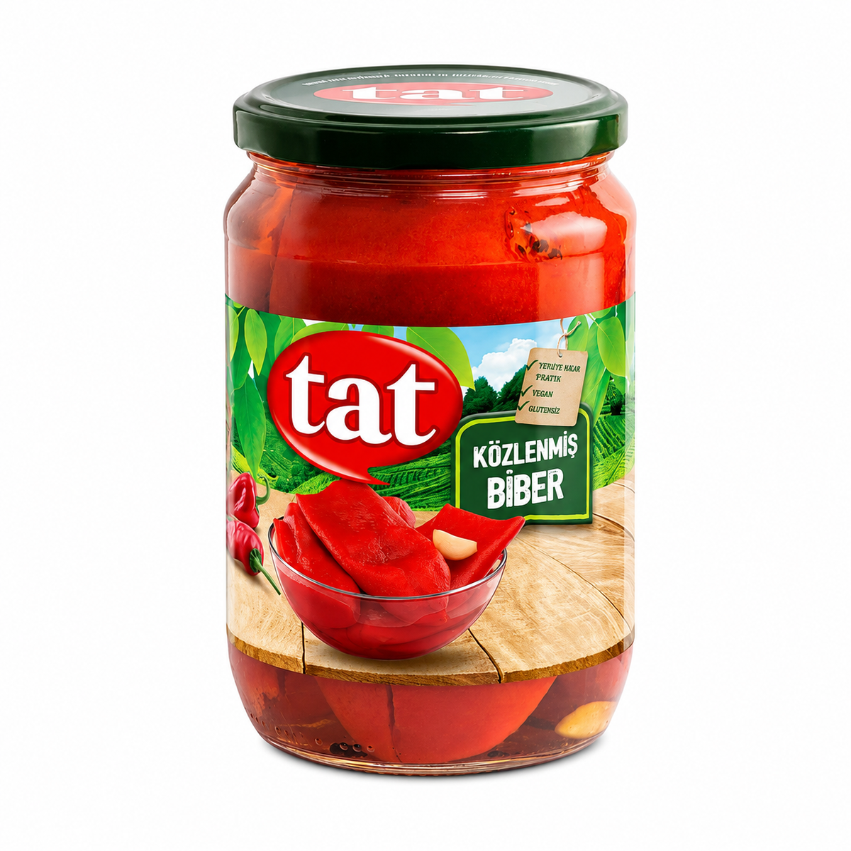 TAT GRILLED RED PEPPER GLASS (KOZLENMIS BIBER) 720CC, PACK OF 12