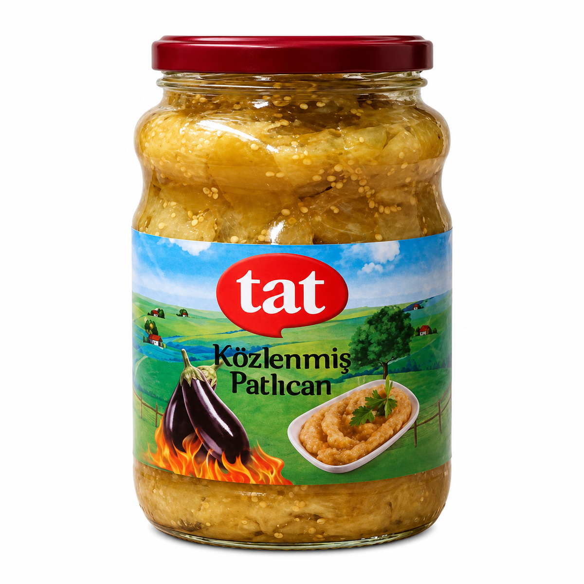 TAT GRILLLED AUBERGINES JAR (KOZLENMIS PATLICAN) 2650 GR, PACK OF 3