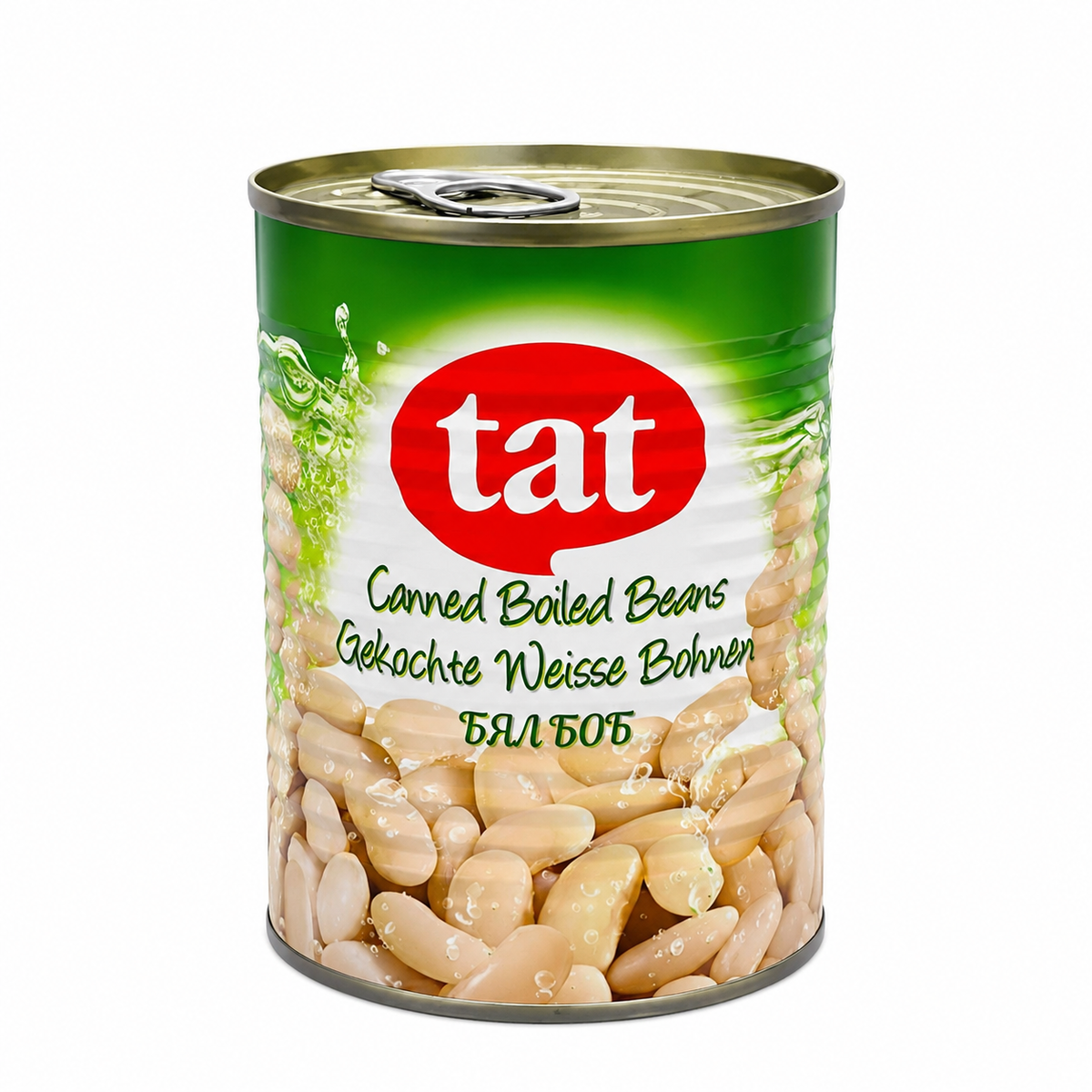 TAT CANNED BOILED BEANS (HASLANMIS FASULYE TENEKE) 420GR, PACK OF 12