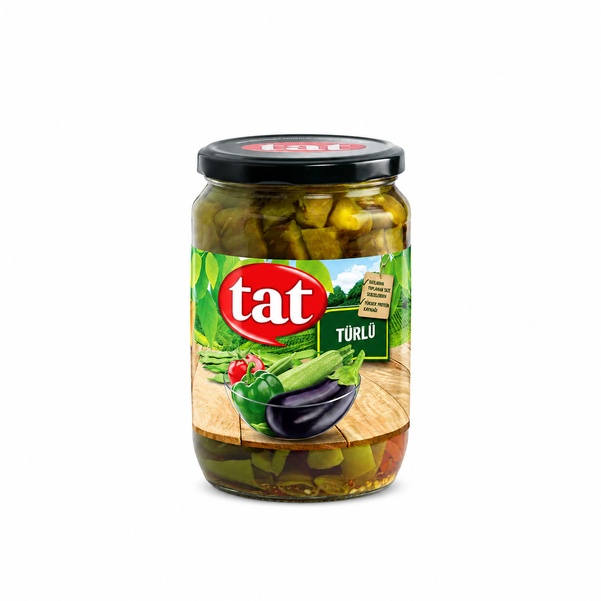 TAT MIXED VEGETABLES GLASS (TURLU) 720CC, PACK OF 12