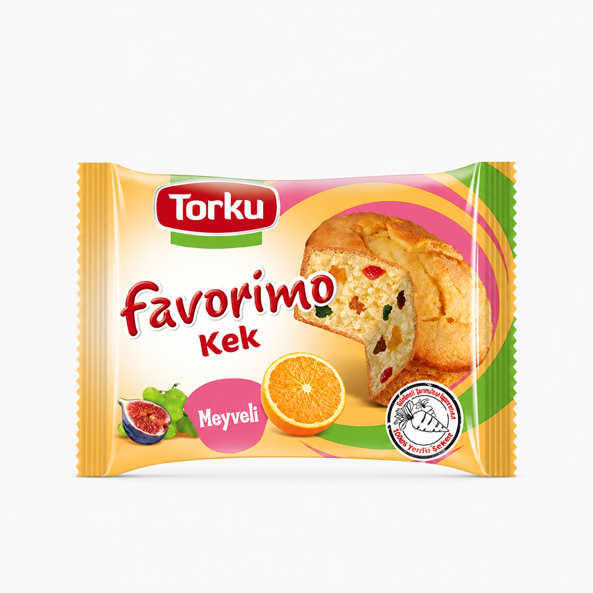 TORKU FAVORIMO CAKE W FRUIT (MEYVELI KEK) 35GR, PACK OF 24