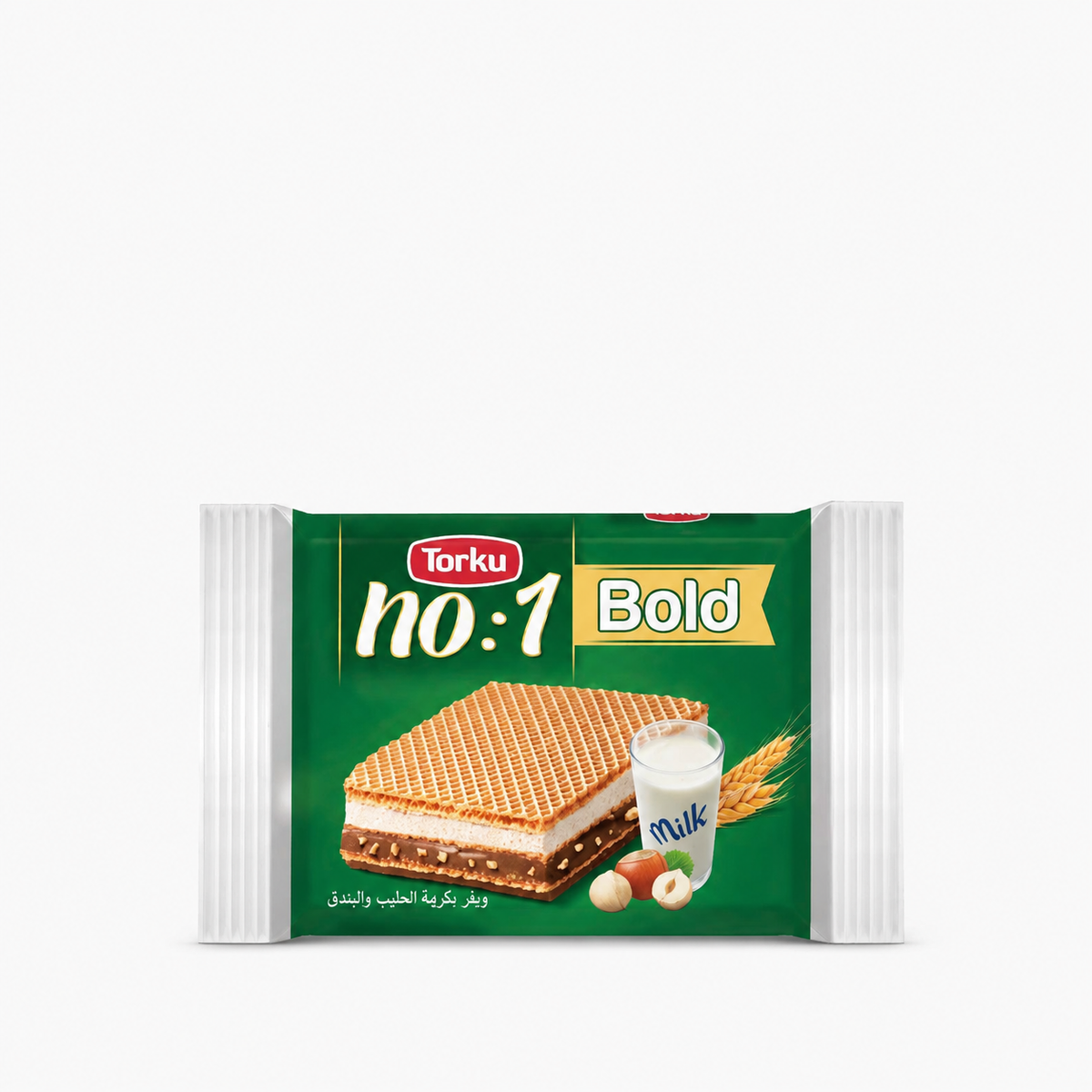 TORKU NO:1 BOLD COCOA COATED WAFER W HAZELNUT AND CREAM 24 PCS, 30 GR, PACK OF 6