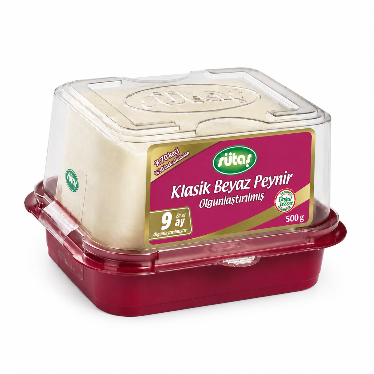 SUTAS CLASSIC WHITE CHEESE GOAT (EZINE) 500GR, PACK OF 9
