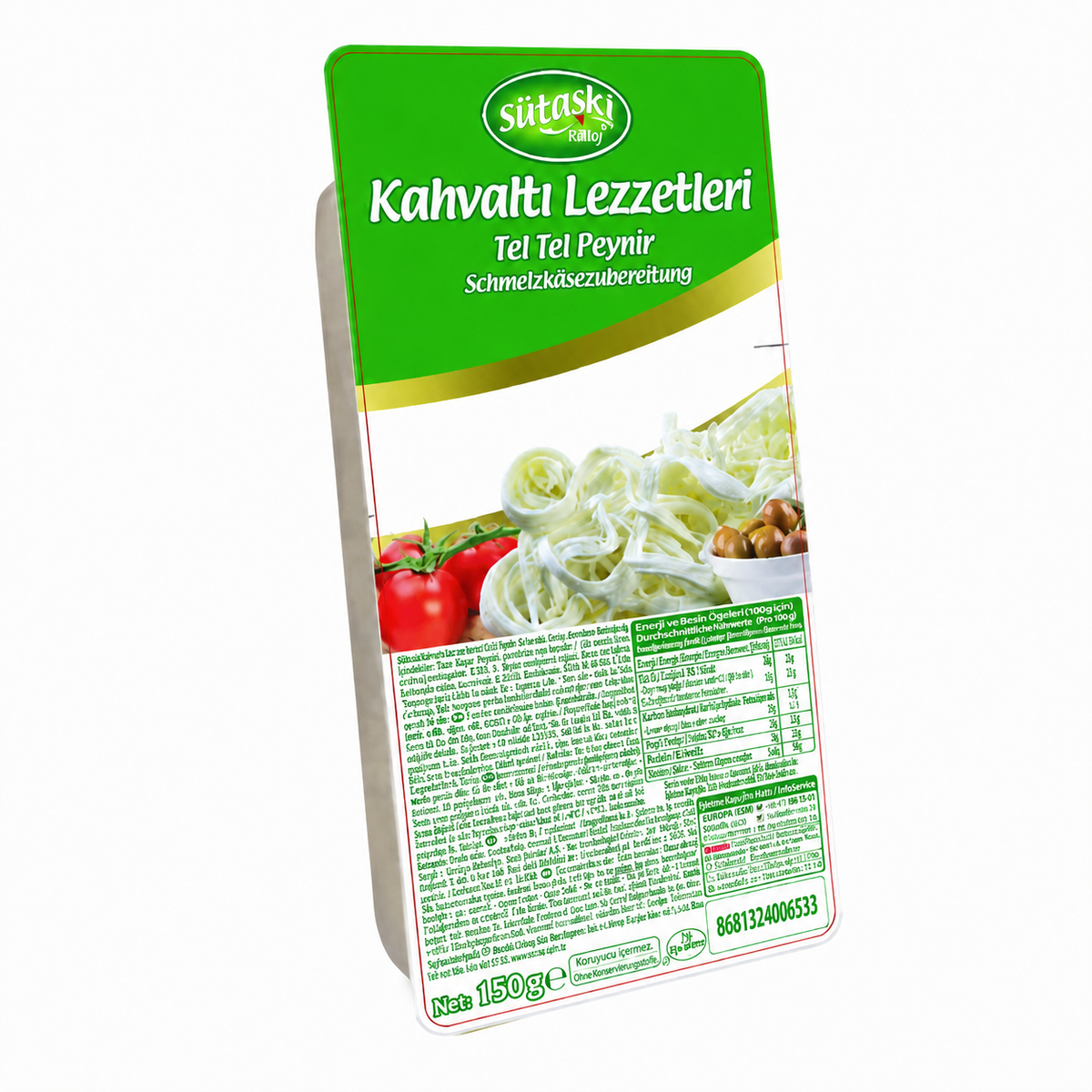 SUTAS SHALLAL CHEESE 150GR, PACK OF 12