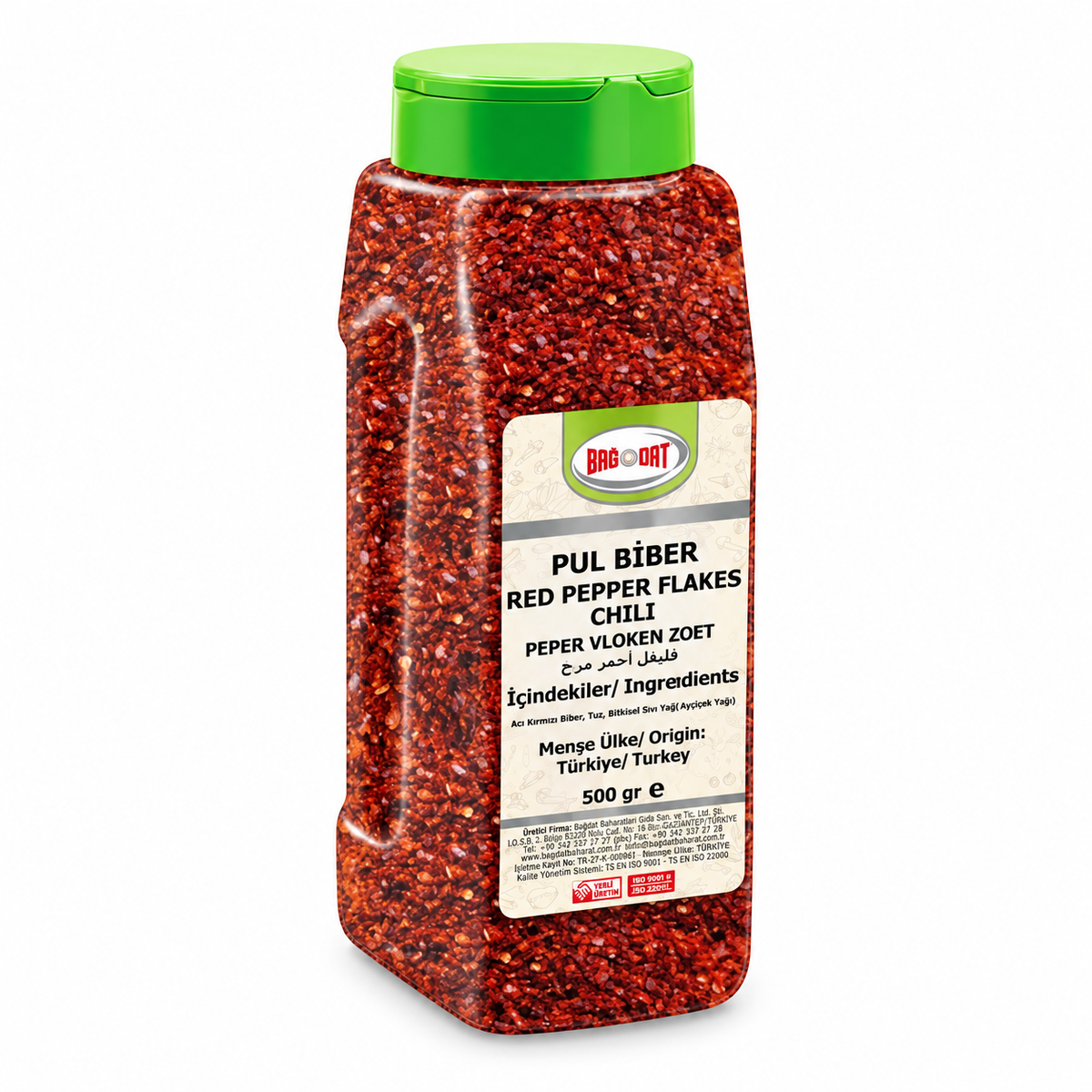 BAGDAT RED PEPPER FLAKES / PUL BIBER 500GR 12 PCS