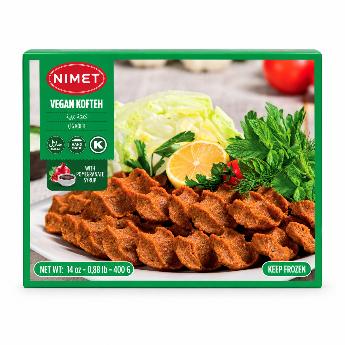 NIMET VEGAN KOFTAH/CIG KOFTE 400 GR 20 PCS