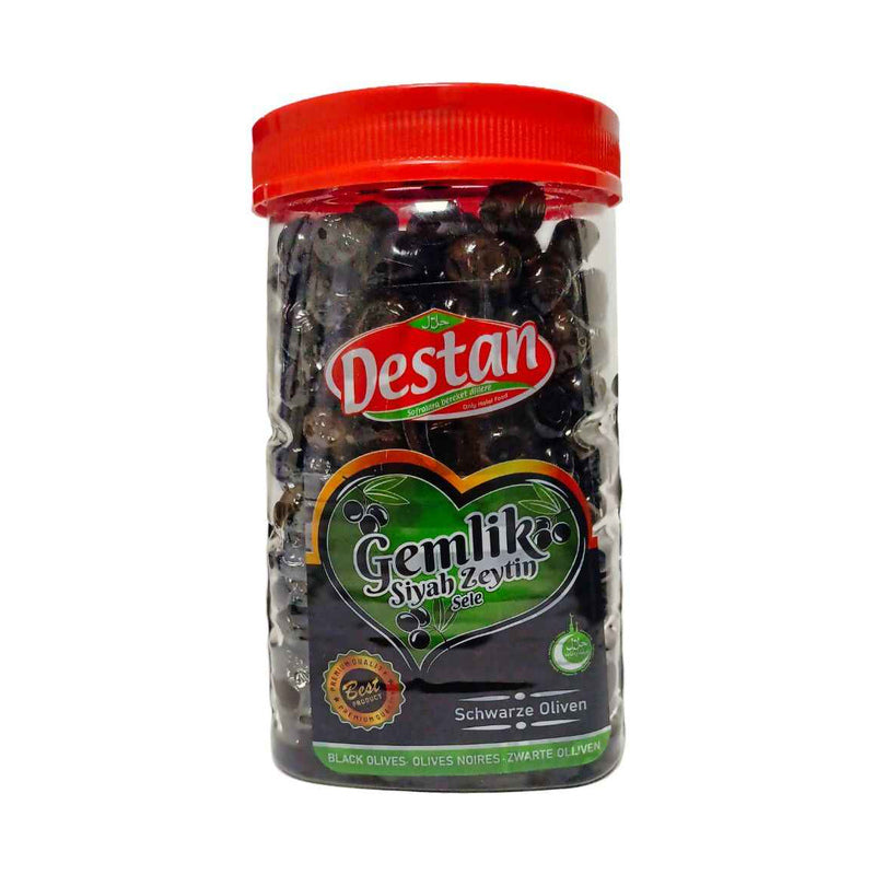 DESTAN BLACK OLIVES GEMLIK (S-XS) 1200GR 6 PCS