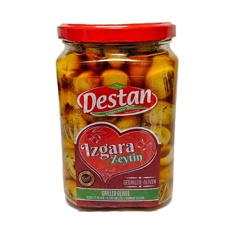 DESTAN GREEN OLIVES GRILLED (IZGARA) (L-M) 350GR 6 PCS