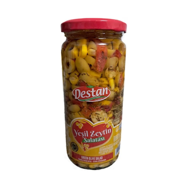 DESTAN GREEN OLIVE SALAD 500GR 6 PCS