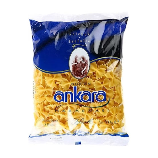 NUHUN ANKARA KELEBEK MAKARNA (FARFALLE) 500 GR 20 PCS