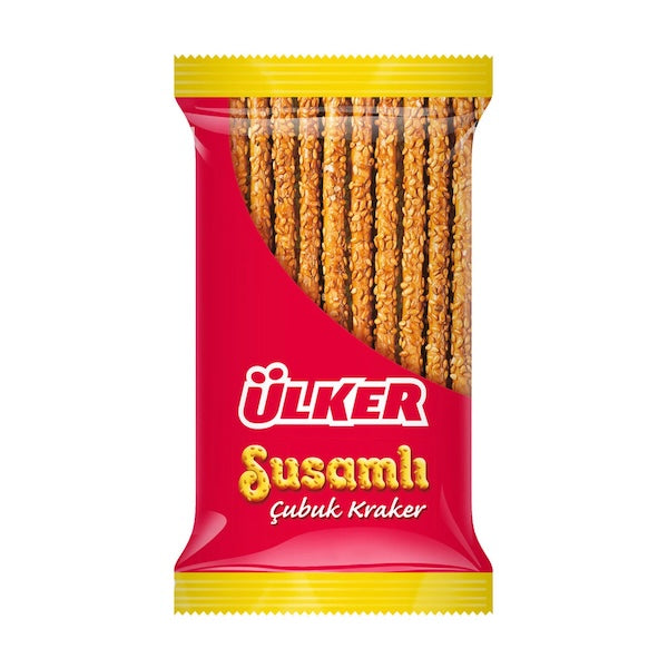 ULKER SESAME STICK CRACKERS (SUSAMLI CUBUK KRAKER) 45 GR, PACK OF 22