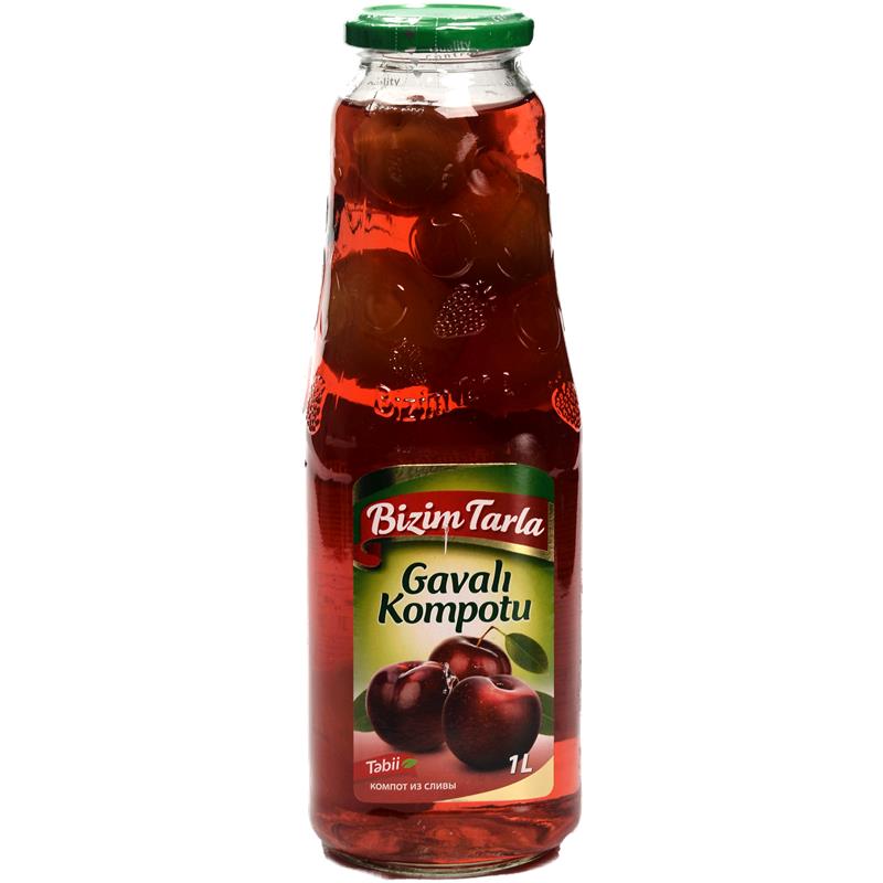 BIZIM TARLA PLUM (GAVALI) COMPOTE 1LT 12 PCS