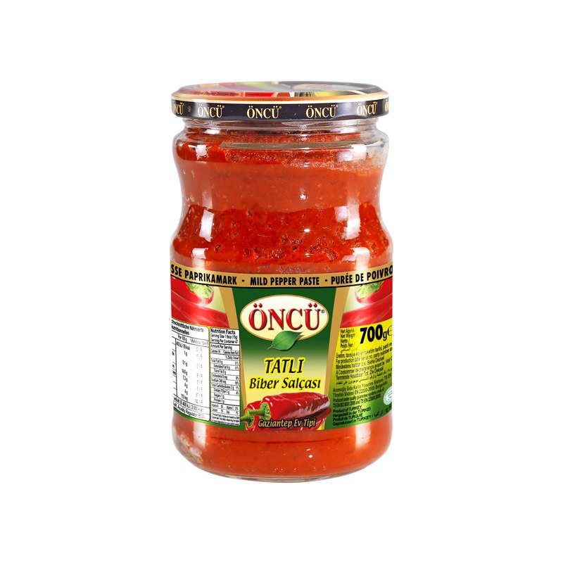 ONCU MILD PEPPER PASTE (TATLI BIBER SALCASI) 720 GR 12 PCS