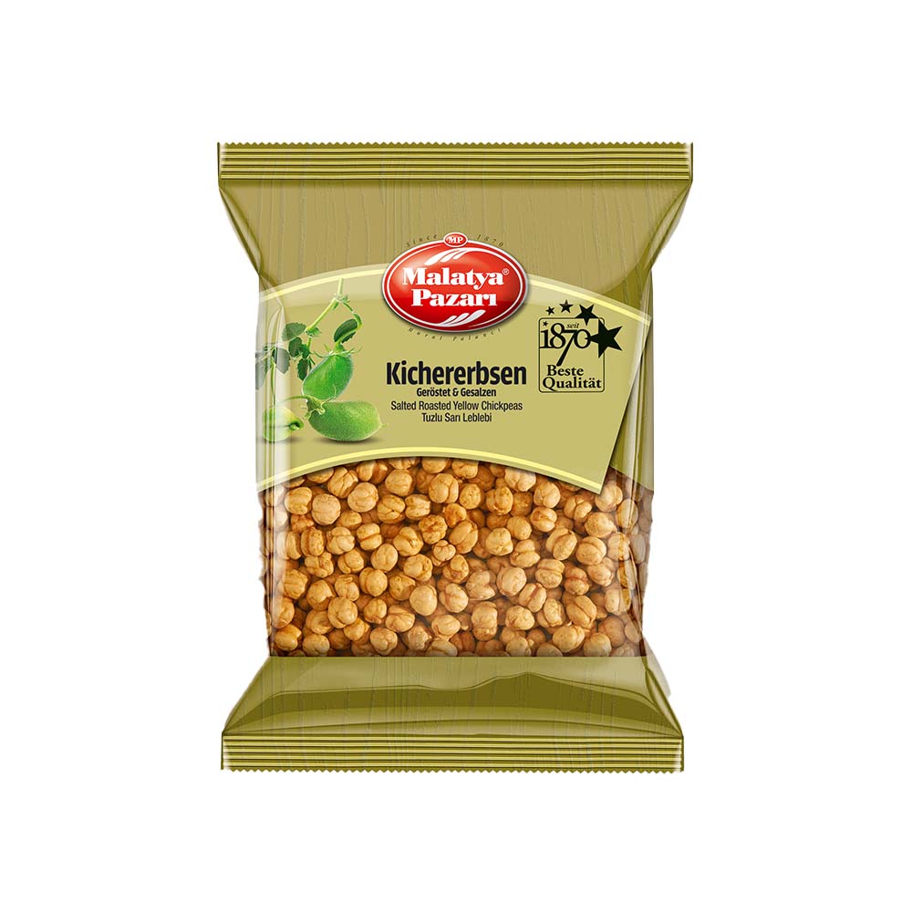 MALATYA PAZARI SALTED ROASTED CHICKPEAS (TUZLU SARI LEBLEBI) 200 GR 11 PCS