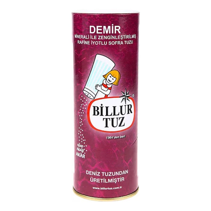BILLUR IRON MINERAL SALT (DEMIR MINERALI TUZ) SHAKER  500GR 6 PCS