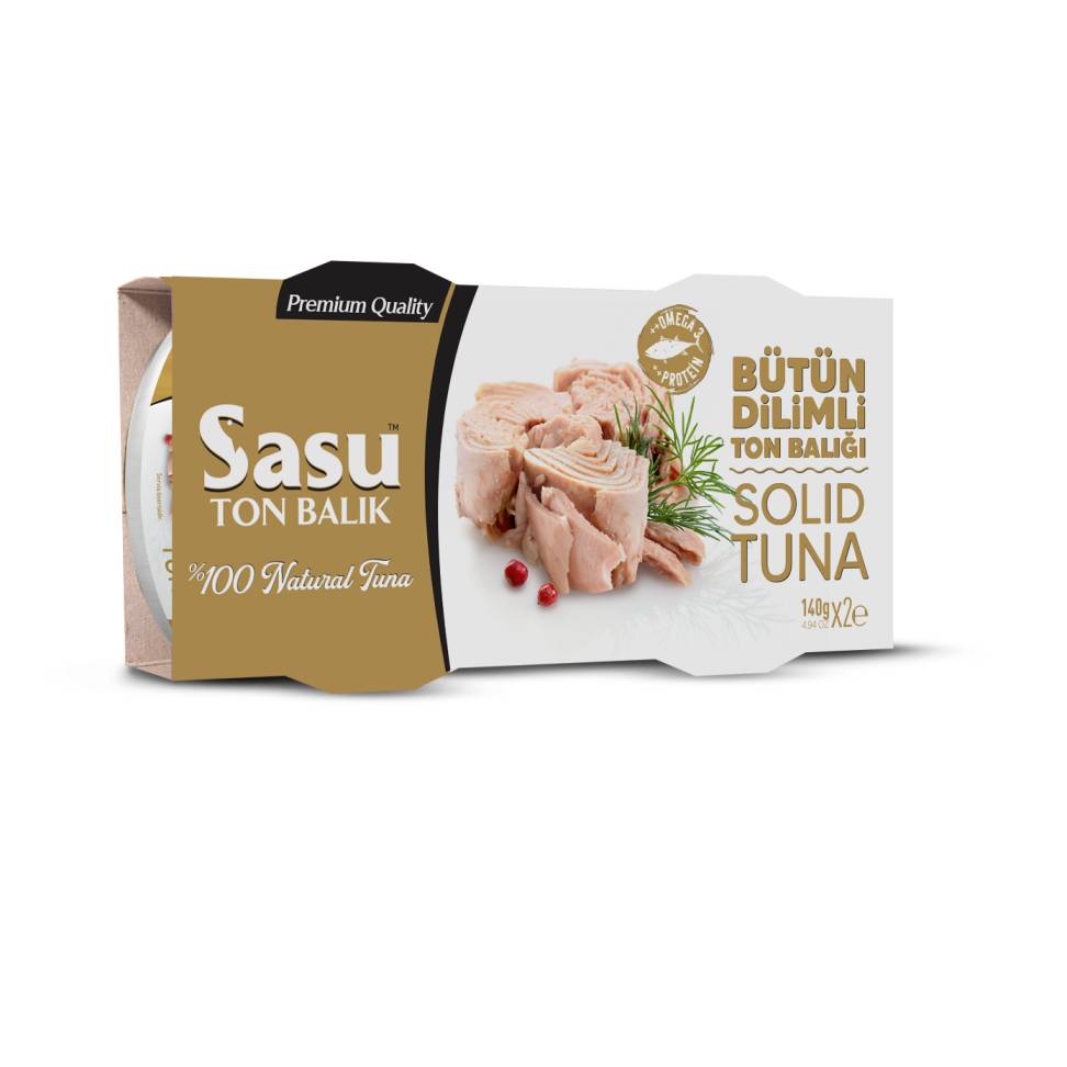 SASU CANNED TUNA IN SUNFLOWER OIL COMBO PACK 140GR, PACK OF 2