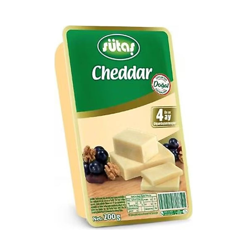 SUTAS CHEDDAR CLASSIC 200 GR, PACK OF 12