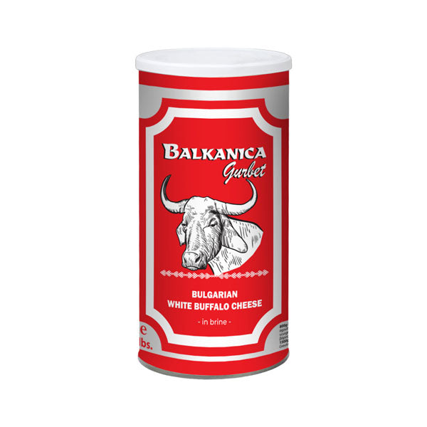 BALKANICA BUFFALO'S MILK CHEESE CAN 800 GR, PACK OF 6