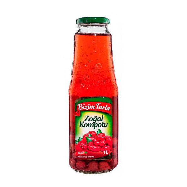 BIZIM TARLA CORNEL (ZOGAL) COMPOTE 1 LT 12 PCS