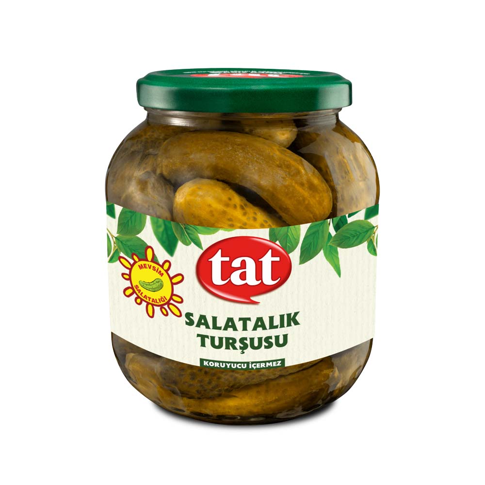 TAT PICKLED CORNICHONS (SALATALIK TURSU) GLASS 1700CC 6 PCS