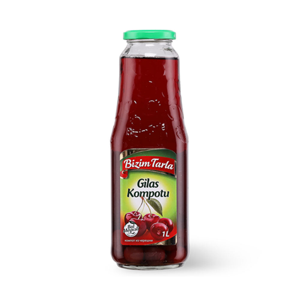 BIZIM TARLA SWEET CHERRY (GILAS) COMPOTE 1LT 12 PCS