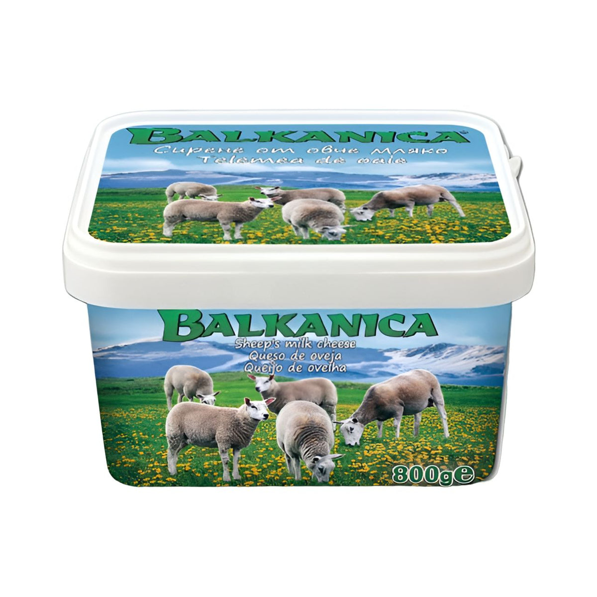 BALKANICA SHEEP'S MILK CHEESE PVC 800 GR, PACK OF 12