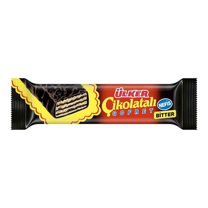 ULKER BITTER CIKOLATALI GOFRET (BIT. CHOC. WAFER) 36 GR, PACK OF 24