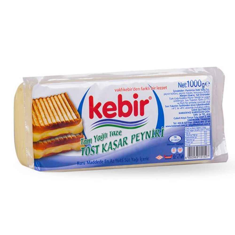 KEBIR FULL FAT TOASTED CHEESE 1KG, PACK OF 12