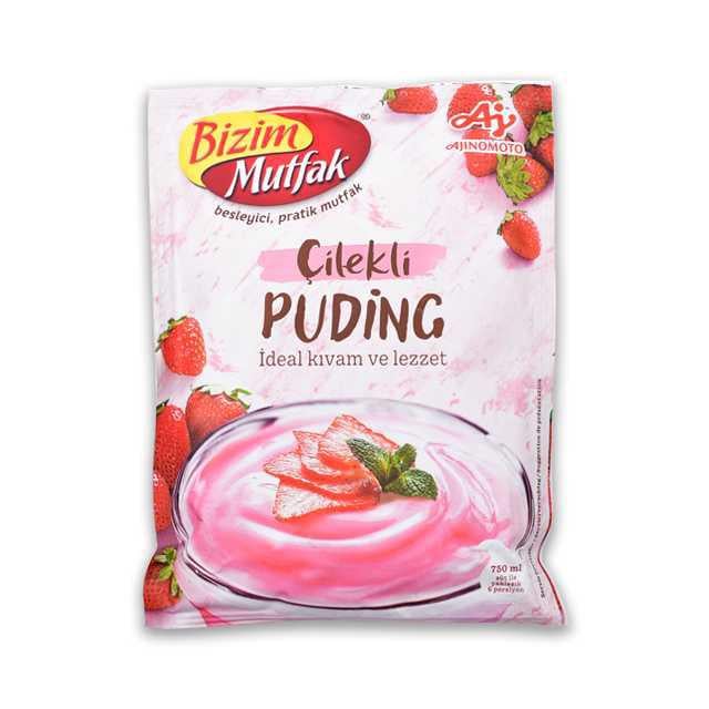 BIZIM MUTFAK PUDDING STRAWBERRY (CILEKLI) 120GR 24 PCS