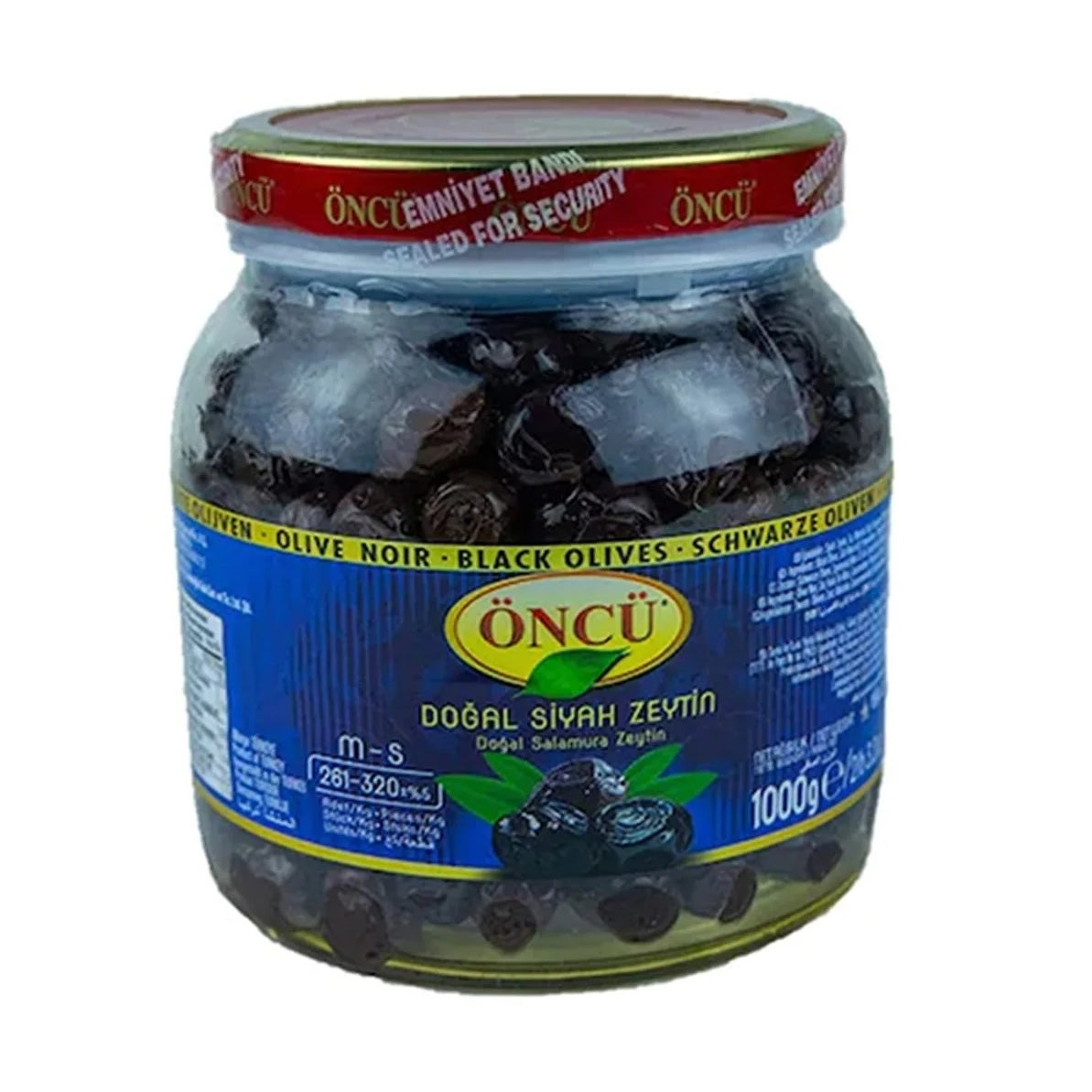 ONCU BLACK OLIVES - SIYAH ZEYTIN PET (M-S) (261-320) 1 KG 6 PCS