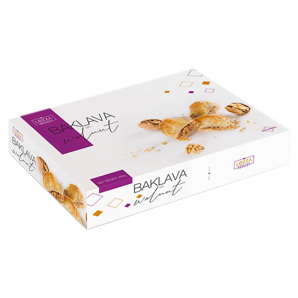 LEZZA BAKLAVA WITH WALNUTS 2.75 LB 8 PCS