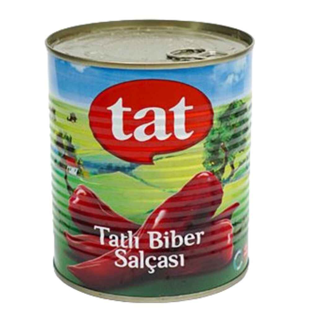 TAT RED PEPPER PASTE MILD CAN (TATLI BIBER SALCASI) 810GR 24 PCS