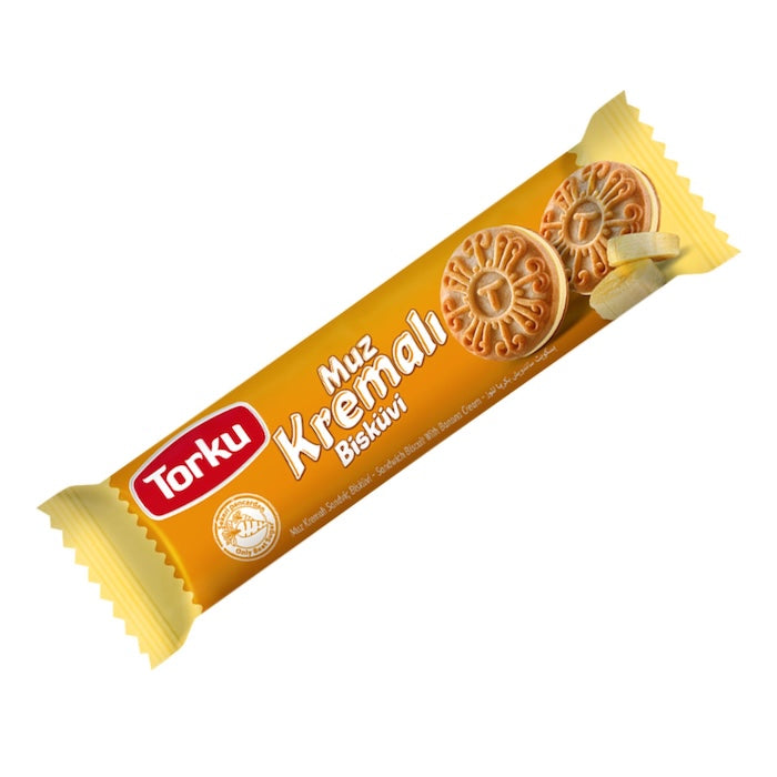 TORKU FAVORIMO BISCUIT W BANANA CREAM (MUZ KREMALI) 24 PCS, 61 GR, PACK OF 4