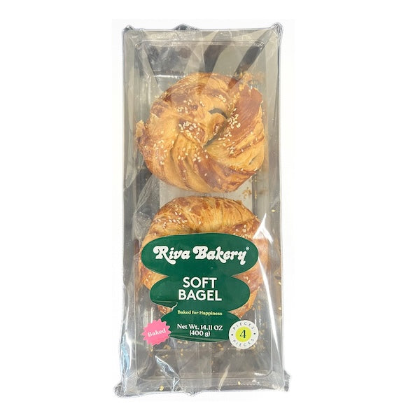 RIVA BAKERY SOFT BAGEL 4PCS (ACMA) 400GR 6 PCS