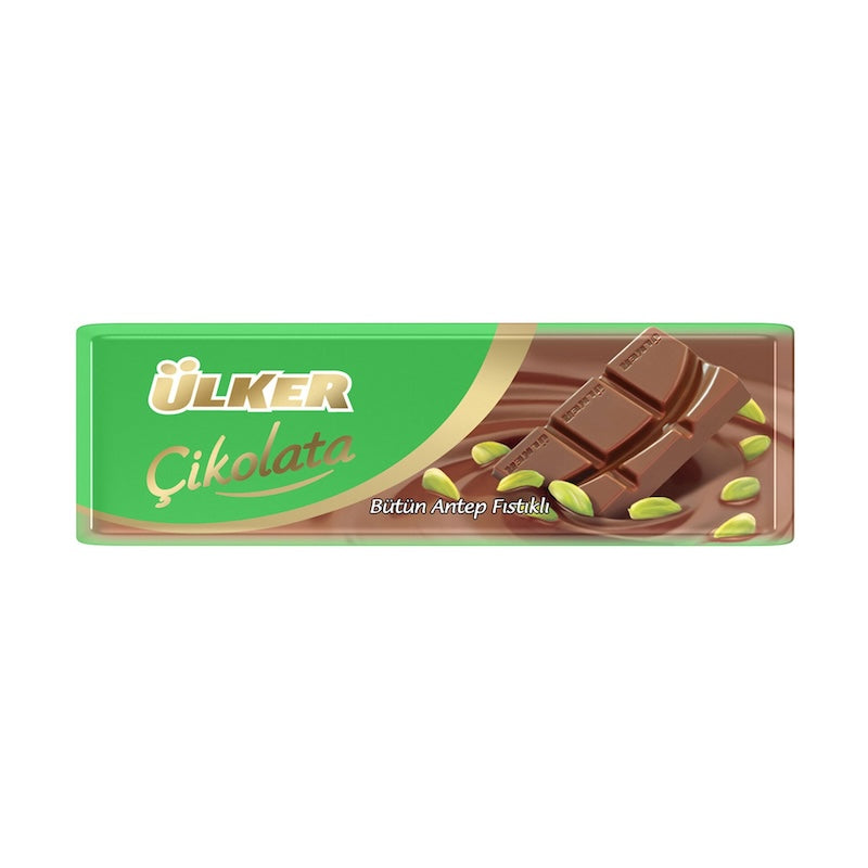 ULKER BATON CHOCOLATE W PISTACHIO (ANTEP FISTIKLI) 30 GR 12 PCS