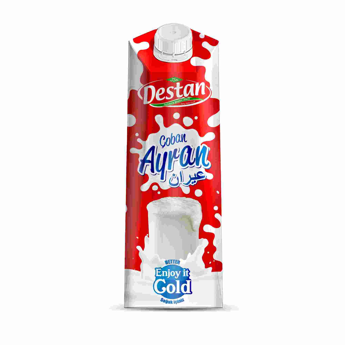 DESTAN YOGURT DRINK TETRAPACK (AYRAN) 1L, PACK OF 12