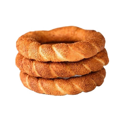 SIMIT SARAYI TURKISH BAGEL HALF COOKED BULK 110 GR 60 PCS