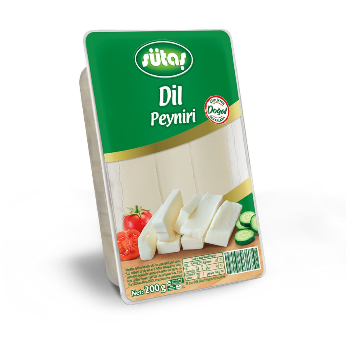 SUTAS STRING CHEESE (DIL) 200GR, PACK OF 8