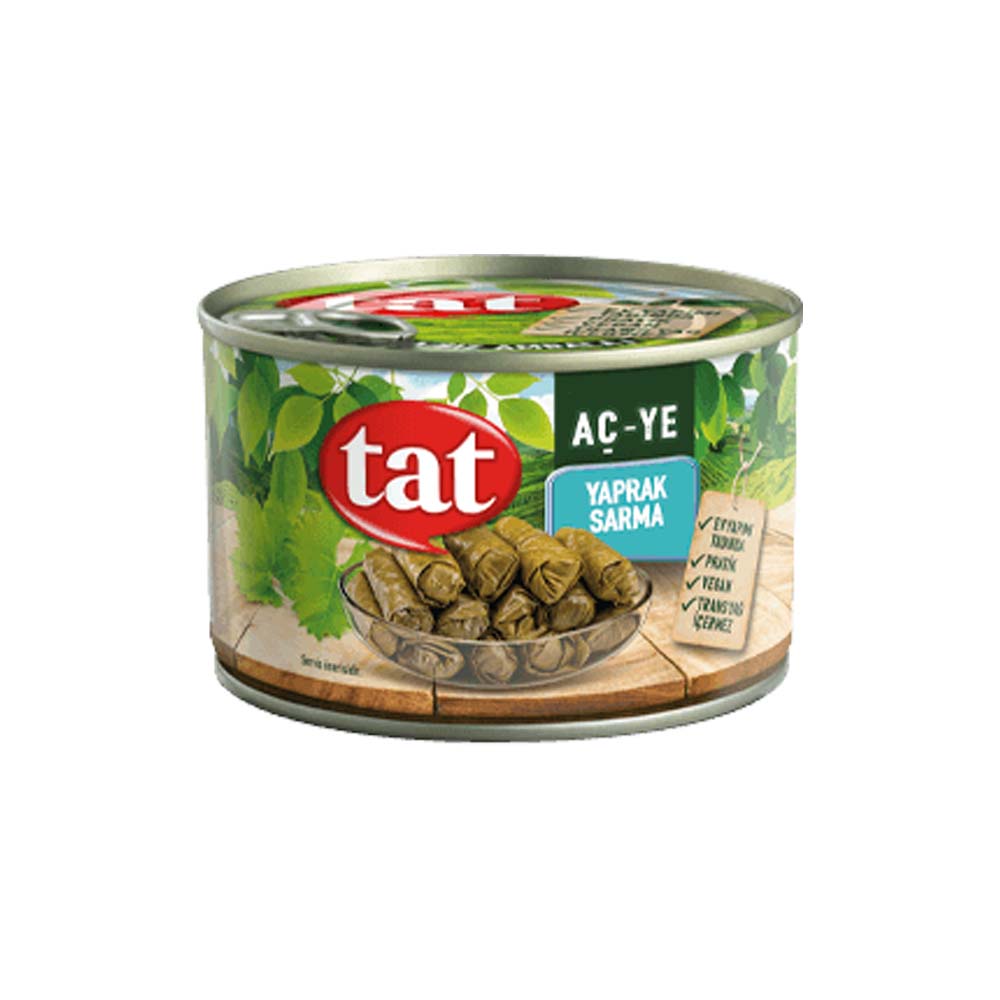 TAT STUFFED GRAPE LEAVES CAN (YAPRAK SARMA) 400GR, PACK OF 12