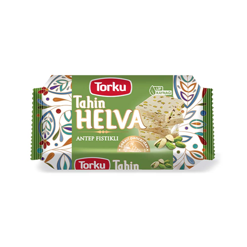 TORKU HALVA W PISTACHIO (ANTEP FISTIKLI HELVA) 500 GR 6 PCS