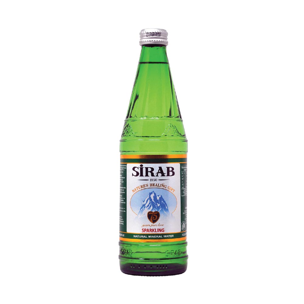 SIRAB SPARKLING WATER GLASS 500ML 20 PCS