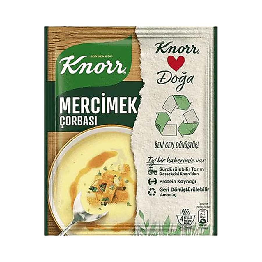 KNORR LENTIL SOUP (MERCIMEK) 76 GR 12 PCS