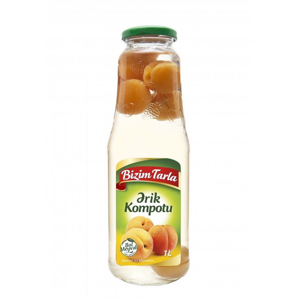 BIZIM TARLA APRICOT (ERIK) COMPOTE 1 LT 12 PCS
