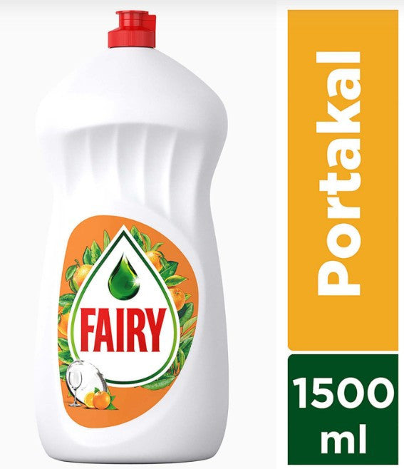 FAIRY DISHWASHING LIQUID DETERGENT ORANGE (50.7 FL. OZ) 1.5L  9 PCS
